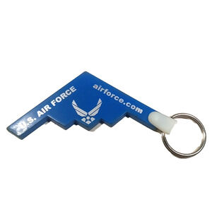 U S Air Force Rubber Plane Keychain